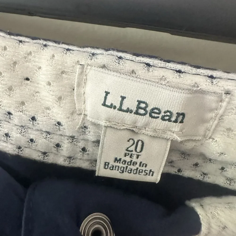 LL Bean Comfort Trail Women’s Blue Pants Size 20 Petite - Picture 2 of 5